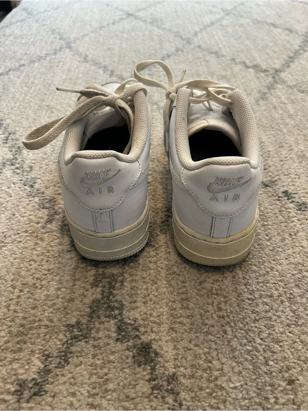 Nike Kids White & Cream Low-Top Sneakers
